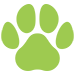 green paw icon