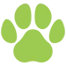 green paw icon